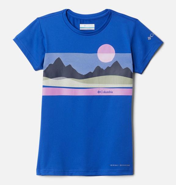 Columbia Sasse Ridge T-Shirt Girls Blue USA (US803546)